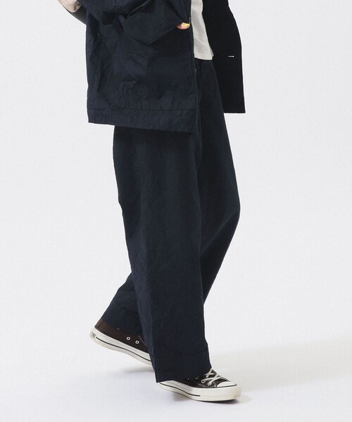 BEAMS BOY（ビームスボーイ）の「リンクル パンツ（スラックス・レディース・ホワイト系その他7/ネイビー・2/1）」の9枚目の写真