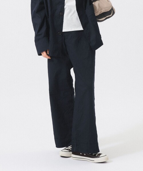 BEAMS BOY（ビームスボーイ）の「リンクル パンツ（スラックス・レディース・ホワイト系その他7/ネイビー・2/1）」の10枚目の写真