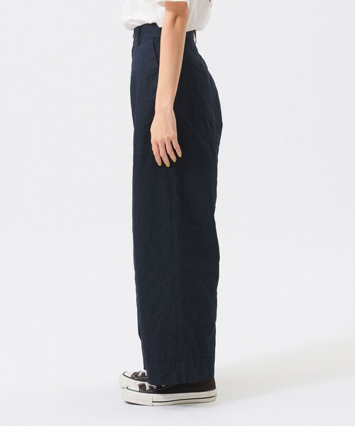 BEAMS BOY（ビームスボーイ）の「リンクル パンツ（スラックス・レディース・ホワイト系その他7/ネイビー・2/1）」の12枚目の写真