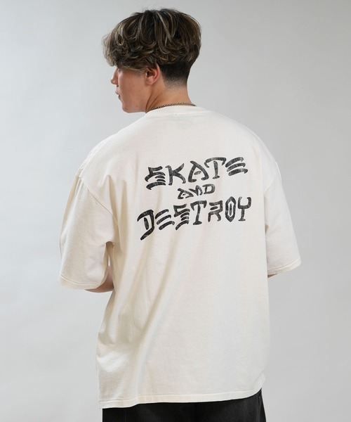 THRASHER（スラッシャー）の「THRASHER/スラッシャー 半袖 Tシャツ フロントプリント バックプリント 古着風 ヴィンテージ加工 262TH1ST083（Tシャツ/カットソー・メンズ・ブラック/アイボリー・L/M/XL）」の15枚目の写真