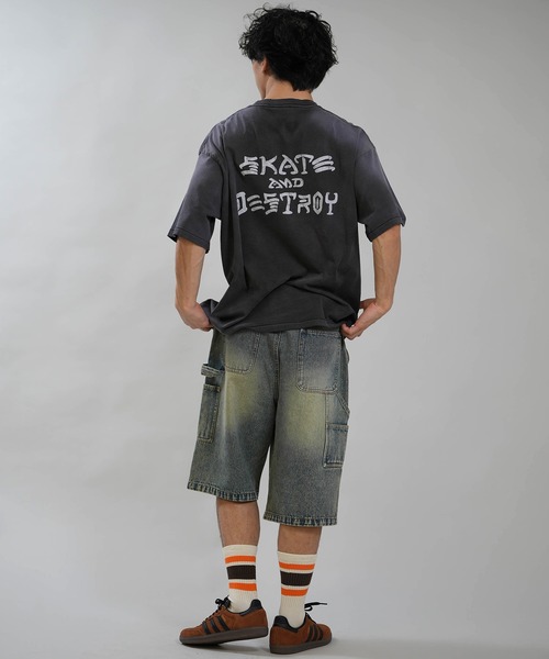 THRASHER（スラッシャー）の「THRASHER/スラッシャー 半袖 Tシャツ フロントプリント バックプリント 古着風 ヴィンテージ加工 262TH1ST083（Tシャツ/カットソー・メンズ・ブラック/アイボリー・L/M/XL）」の11枚目の写真