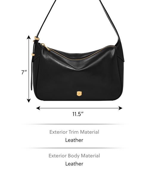 FOSSIL(フォッシル)の「フォッシル 肩かけバッグ レディース レザー ブラック スマホ収納可 ZB11186001(ショルダーバッグ・レディース・ブラック・FREE)」の6枚目の写真