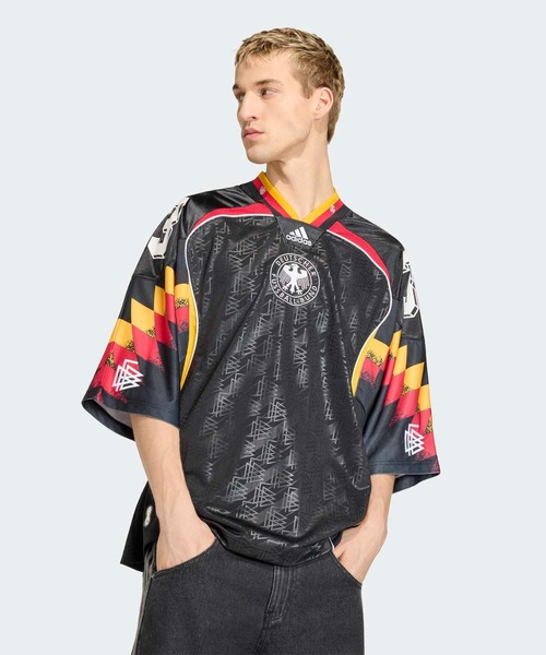 adidas(アディダス)の「ブリングバック リミックス ドイツ ジャージ / アディダスオリジナルス adidas Originals(Tシャツ/カットソー・メンズ・ブラック・X-SMALL/X-LARGE/SMALL/MEDIUM/LARGE/3XL/XX-LARGE)」の12枚目の写真