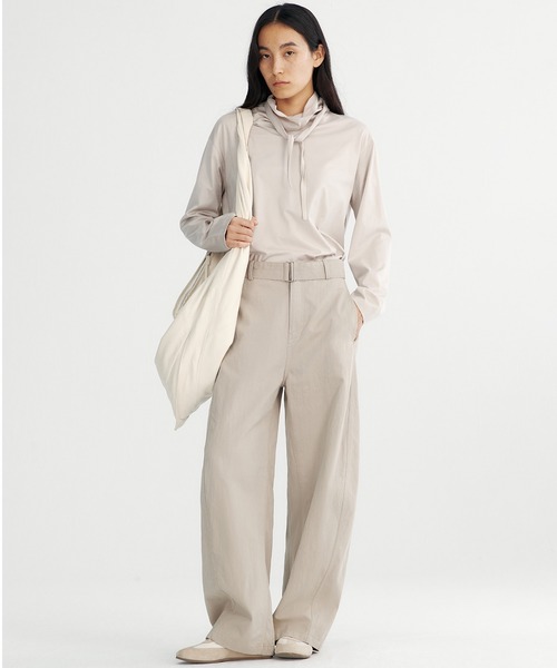 Bie(ビエ)の「ハイウエストワイドパンツ(その他パンツ・レディース・ホワイト/ライトブラウン・M/L/S)」の22枚目の写真