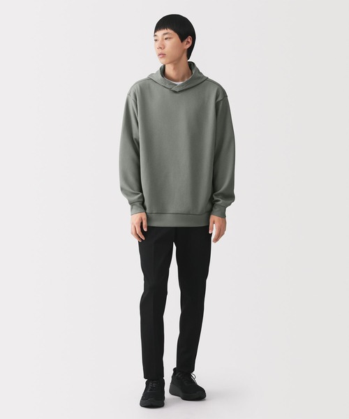 無印良品(ムジルシリョウヒン)の「紳士 UVカット乾きやすいワッフルプルパーカ(パーカー・メンズ・チャコールグレー/ブルー系/ブラック/ライトグレー・S/XL/L/M)」の8枚目の写真