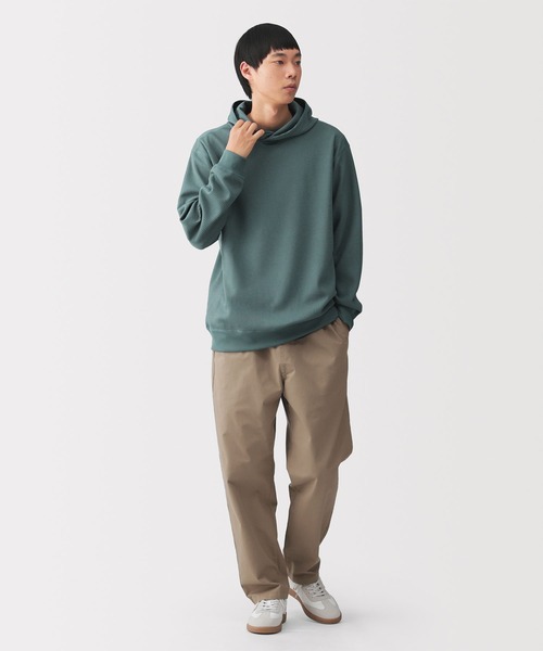 無印良品(ムジルシリョウヒン)の「紳士 UVカット乾きやすいワッフルプルパーカ(パーカー・メンズ・チャコールグレー/ブルー系/ブラック/ライトグレー・S/XL/L/M)」の17枚目の写真