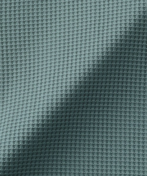 無印良品(ムジルシリョウヒン)の「紳士 UVカット乾きやすいワッフルプルパーカ(パーカー・メンズ・チャコールグレー/ブルー系/ブラック/ライトグレー・S/XL/L/M)」の19枚目の写真