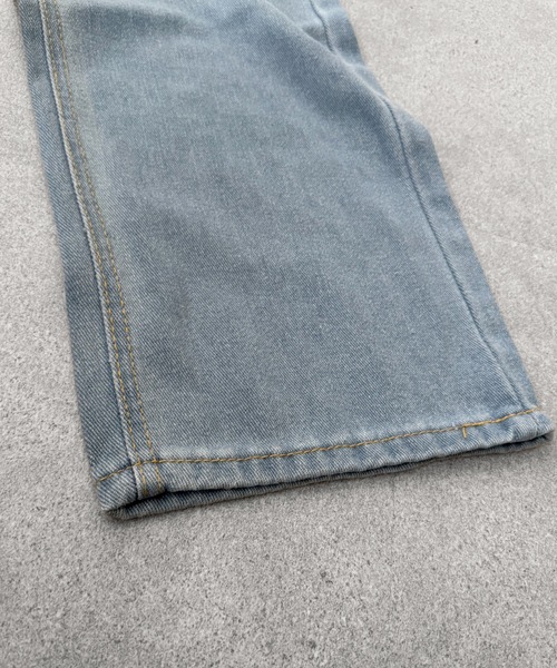 SHEPP（シープ）の「【UNISEX】ヴィンテージライクウォッシュドワイドデニム（デニムパンツ・メンズ・ブルー系その他/ブラック/サックスブルー/ブルー・M/L）」の20枚目の写真