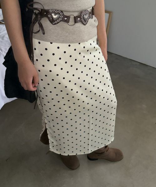 320SHOWROOM(320ショールーム)の「Polka Dot Banding Skirt Ivory(スカート・レディース・アイボリー・MEDIUM/SMALL)」の10枚目の写真