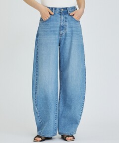 別注】＜upper hights for conte＞ デニムワイドパンツ DEUX②（デニム