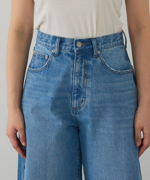 abahouse mavie（アバハウスマヴィ）の「【オリジナル】ウォッシュドバレルジーンズ/大人カジュアル/カーブパンツ/春服（デニムパンツ・レディース・グレー/ライトブルー/サックスブルー・36/38/40）」の20枚目の写真