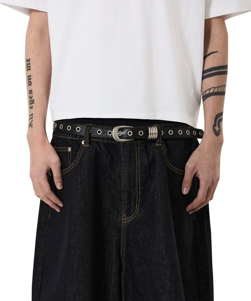 OY（オーワイ）の「『OY/オーワイ』MULTI EYELET DRING BELT/マルチアイレットベルト（ベルト・レディース・ブラック・FREE）」の3枚目の写真