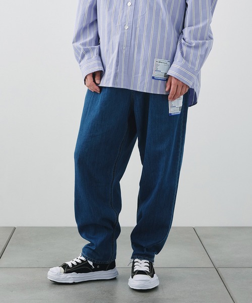 MIHARAYASUHIRO/ミハラヤスヒロ】COTTON TENCEL DENIM WIDE TAPERED