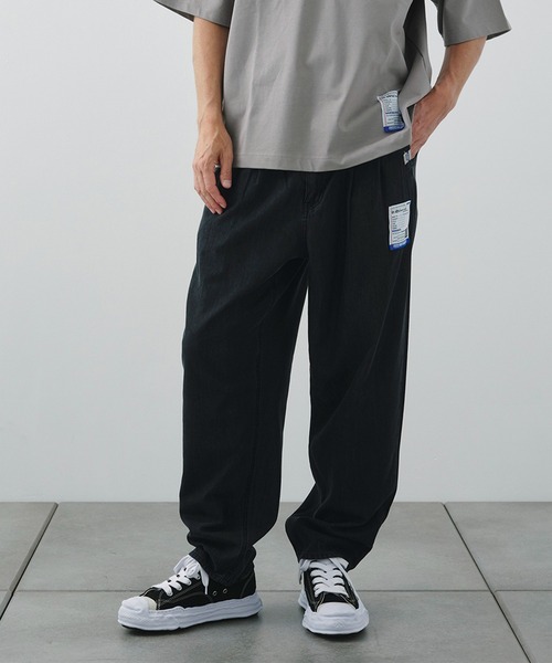 MIHARAYASUHIRO/ミハラヤスヒロ】COTTON TENCEL DENIM WIDE TAPERED