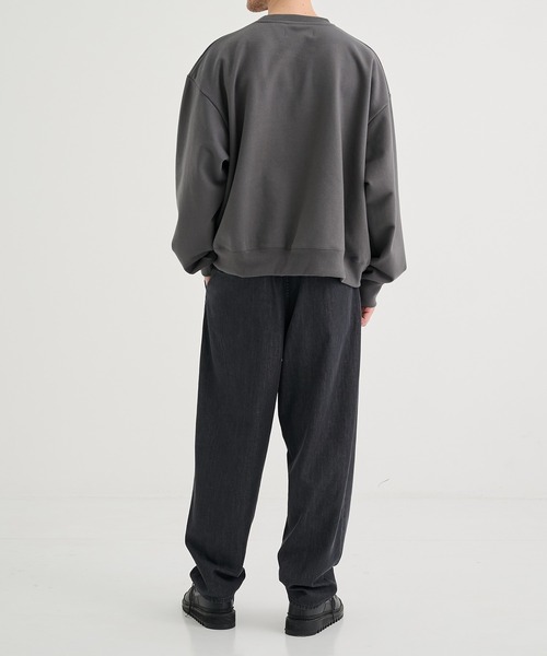 In・stru(men-tal).(インストルメンタル)の「【MIHARAYASUHIRO/ミハラヤスヒロ】COTTON TENCEL DENIM WIDE TAPERED PANTS/in・stru(men-tal).(デニムパンツ・メンズ・インディゴブルー/ブラック・46/44)」の5枚目の写真