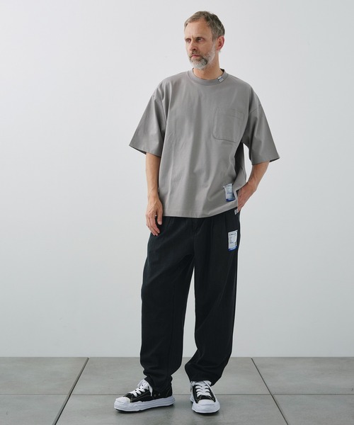 Cotton Tencel Denim Wide Pants インストルメンタル MIHARAYASUHIRO/ミハラヤスヒロ】COTTON TENCEL DENIM WIDE TAPERED