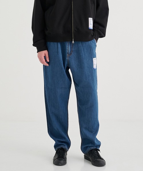 In・stru(men-tal).(インストルメンタル)の「【MIHARAYASUHIRO/ミハラヤスヒロ】COTTON TENCEL DENIM WIDE TAPERED PANTS/in・stru(men-tal).(デニムパンツ・メンズ・インディゴブルー/ブラック・46/44)」の22枚目の写真