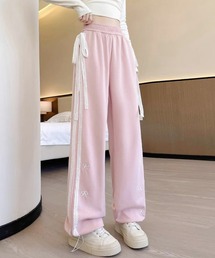 frunco（フランコ）の「【ZOZOTOWN限定】リボン刺繍サイドラインスウェットパンツ（その他パンツ）」