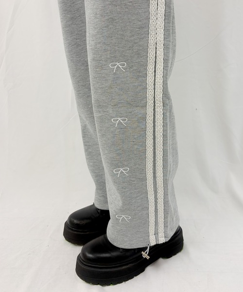 frunco（フランコ）の「【ZOZOTOWN限定】リボン刺繍サイドラインスウェットパンツ（その他パンツ・レディース・ダークグレー/ピンク/グレー・FREE）」の18枚目の写真