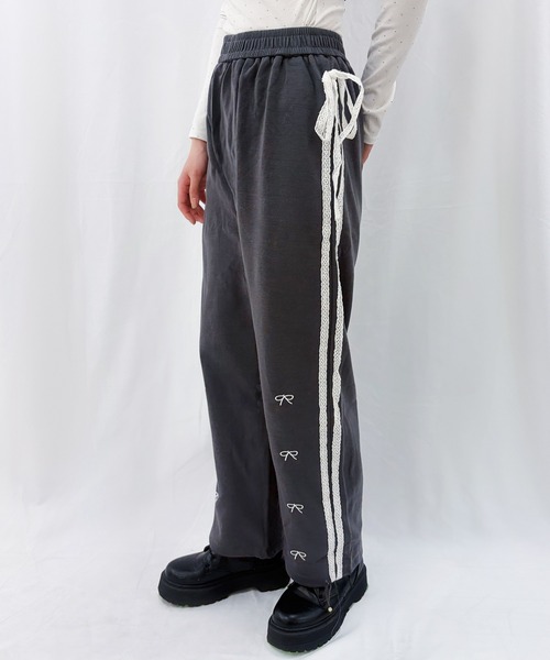 frunco（フランコ）の「【ZOZOTOWN限定】リボン刺繍サイドラインスウェットパンツ（その他パンツ・レディース・ダークグレー/ピンク/グレー・FREE）」の19枚目の写真