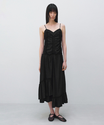 ヴィンテージフリルマキシワンピースBLACK