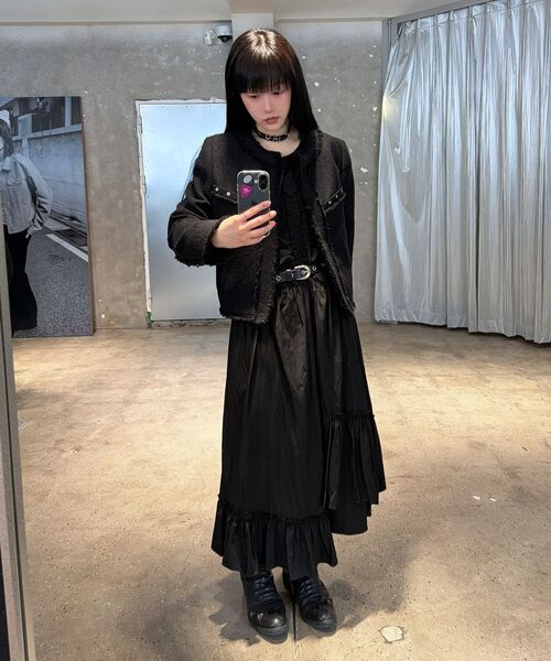 INSILENCE WOMEN(インサイレンスウーマン)の「ヴィンテージフリルマキシワンピースBLACK(ワンピース・レディース・その他・SMALL/MEDIUM)」の21枚目の写真