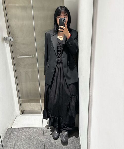 INSILENCE WOMEN(インサイレンスウーマン)の「ヴィンテージフリルマキシワンピースBLACK(ワンピース・レディース・その他・SMALL/MEDIUM)」の6枚目の写真