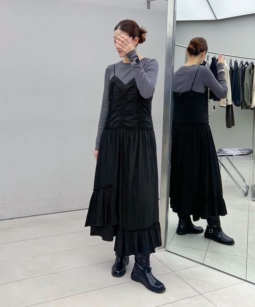 INSILENCE WOMEN(インサイレンスウーマン)の「ヴィンテージフリルマキシワンピースBLACK(ワンピース・レディース・その他・SMALL/MEDIUM)」の4枚目の写真