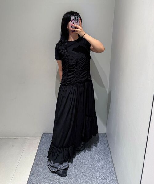 INSILENCE WOMEN(インサイレンスウーマン)の「ヴィンテージフリルマキシワンピースBLACK(ワンピース・レディース・その他・SMALL/MEDIUM)」の3枚目の写真