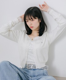 Heather（ヘザー）の「モチーフスカラップカーディガン　656619（カーディガン/ボレロ）」