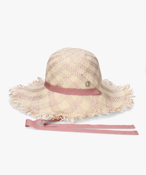 Chapeau d' O(シャポードオー)の「Chapeau d' O PA Gingham Fringe Hat / シャポードオー(ハット・レディース・ライトブルー/ブラウン/ピンク・M/57.5cm)」の14枚目の写真