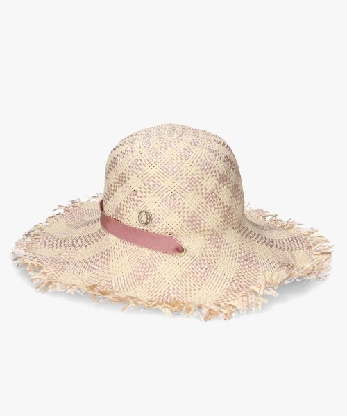 Chapeau d' O(シャポードオー)の「Chapeau d' O PA Gingham Fringe Hat / シャポードオー(ハット・レディース・ライトブルー/ブラウン/ピンク・M/57.5cm)」の16枚目の写真