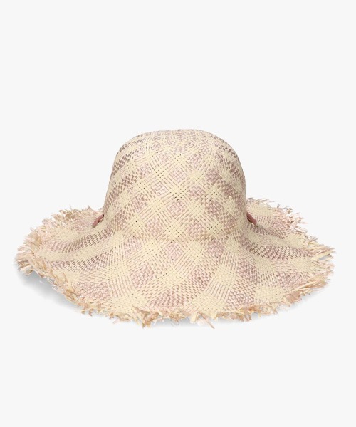 Chapeau d' O(シャポードオー)の「Chapeau d' O PA Gingham Fringe Hat / シャポードオー(ハット・レディース・ライトブルー/ブラウン/ピンク・M/57.5cm)」の17枚目の写真