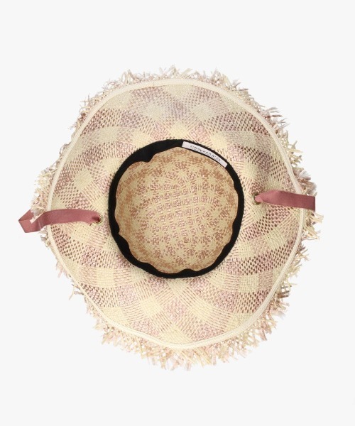 Chapeau d' O(シャポードオー)の「Chapeau d' O PA Gingham Fringe Hat / シャポードオー(ハット・レディース・ライトブルー/ブラウン/ピンク・M/57.5cm)」の18枚目の写真