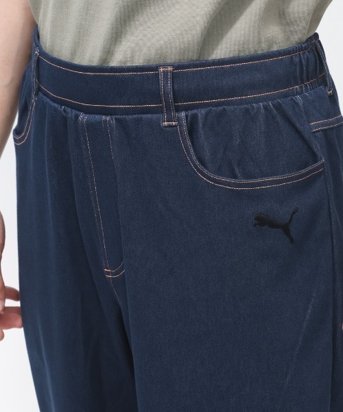 PUMA(プーマ)の「プーマ PUMA ESS ELEVATED デニム ライク PT(デニムパンツ・メンズ・ネイビー/ブルー・S/M/L/LL/3L)」の8枚目の写真