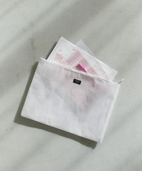 STANDARD SUPPLY（スタンダードサプライ）の「スタンダードサプライ / SAIL セイル / LAYERED POUCH L レイヤードポーチエル（ポーチ・レディース・ホワイト/ブラック/グレー・FREE）」の4枚目の写真