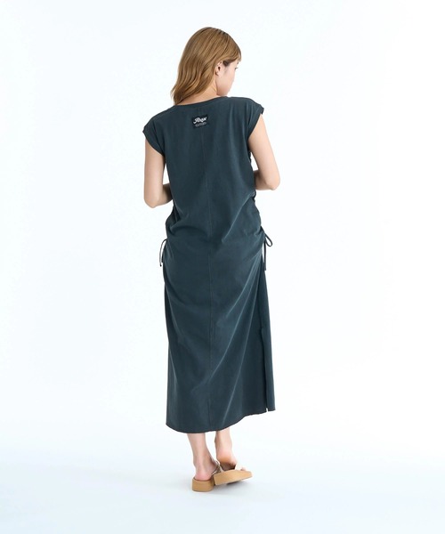 ROXY（ロキシー）の「ROXY ウィメンズ LOOK OUT サイドシャーリング ワンピース 【2026年春夏モデル】/ロキシーロング丈ノースリーブワンピース（ワンピース・レディース・ブラック/ベージュ/グレー・SMALL/MEDIUM/LARGE）」の11枚目の写真