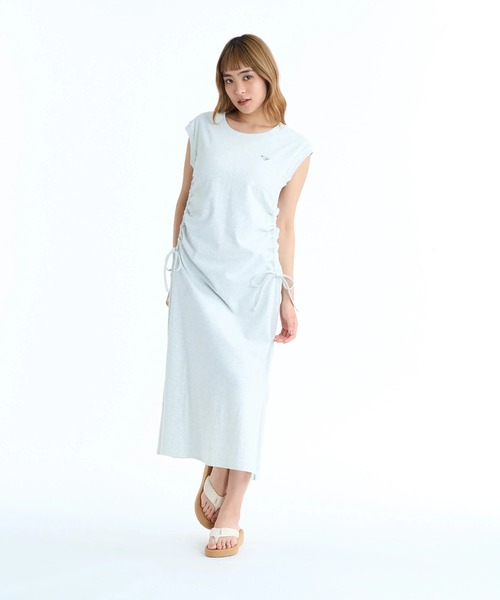 ROXY（ロキシー）の「ROXY ウィメンズ LOOK OUT サイドシャーリング ワンピース 【2026年春夏モデル】/ロキシーロング丈ノースリーブワンピース（ワンピース・レディース・ブラック/ベージュ/グレー・SMALL/MEDIUM/LARGE）」の14枚目の写真