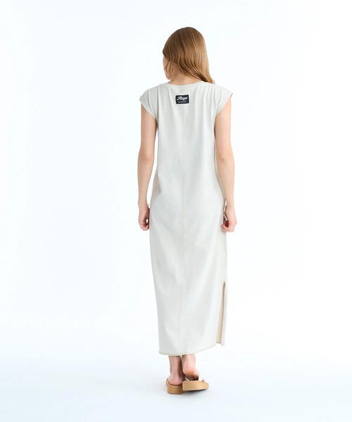 ROXY（ロキシー）の「ROXY ウィメンズ LOOK OUT サイドシャーリング ワンピース 【2026年春夏モデル】/ロキシーロング丈ノースリーブワンピース（ワンピース・レディース・ブラック/ベージュ/グレー・SMALL/MEDIUM/LARGE）」の9枚目の写真