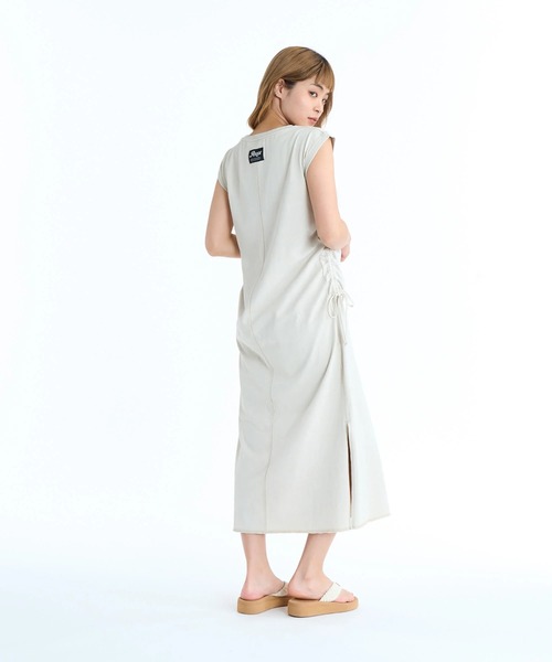 ROXY（ロキシー）の「ROXY ウィメンズ LOOK OUT サイドシャーリング ワンピース 【2026年春夏モデル】/ロキシーロング丈ノースリーブワンピース（ワンピース・レディース・ブラック/ベージュ/グレー・SMALL/MEDIUM/LARGE）」の12枚目の写真