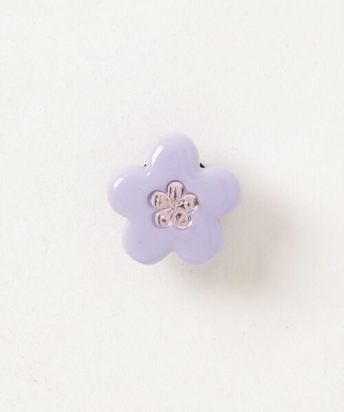 crocs(クロックス)の「crocs Purple Flower with Pink Gem / クロックス パーブルフラワーウィズピンクジェム(シューズアクセサリー・レディース・マルチ・FREE)」の1枚目の写真