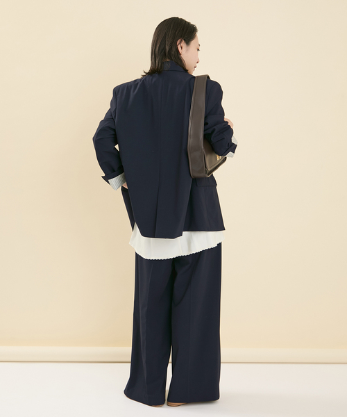 JOURNAL STANDARD（ジャーナルスタンダード）の「《追加2》2WAYトロジャケット（テーラードジャケット・レディース・チャコールグレー/ブラック/ネイビー・FREE）」の15枚目の写真