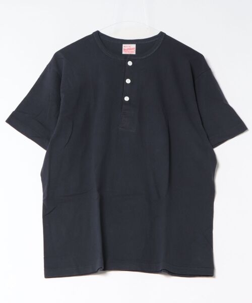 Healthknit（ヘルスニット）の「【Healthknit】26SS TOMPKINS Jersey Henleyneck S/S 212（Tシャツ/カットソー・メンズ・ネイビー/ホワイト/ブラック/ヘザーグレー・M/L/XL）」の4枚目の写真