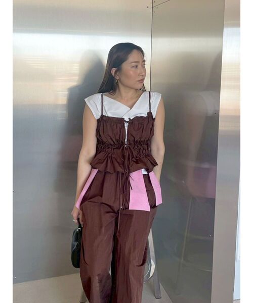 LAGUNAMOON(ラグナムーン)の「【接触冷感】オフショルドレープカットトップス(Tシャツ/カットソー・レディース・ブラック/ホワイト/その他1/ミント・FREE)」の20枚目の写真