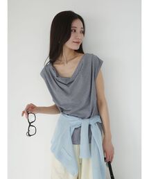 LAGUNAMOON カットソー LAGUNAMOON（ラグナムーン） tシャツ アシンメトリーカットトップス