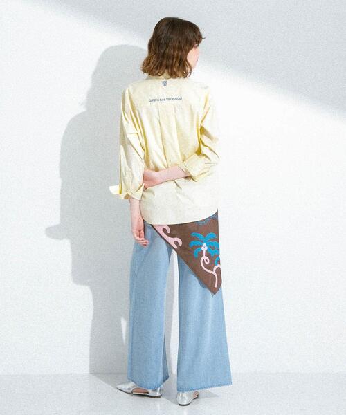 URBAN RESEARCH Sonny Label（アーバンリサーチサニーレーベル）の「TOYAMEGコラボエンブロイダリーシャツ（シャツ/ブラウス・レディース・イエロー/ブルー/ピンク系その他・FREE）」の21枚目の写真