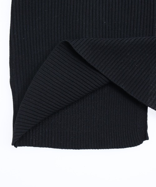 ANAP(アナップ)の「カットアウトデザインリブニットロングワンピース(ワンピース・レディース・ブラック/グレー・F)」の19枚目の写真