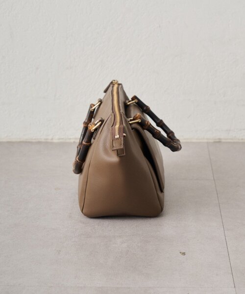 LOUNGEDRESS（ラウンジドレス）の「【GALENA/ガレナ】バンブーハンドルBag（トートバッグ・レディース・ブラウン/ブラック・FREE）」の8枚目の写真