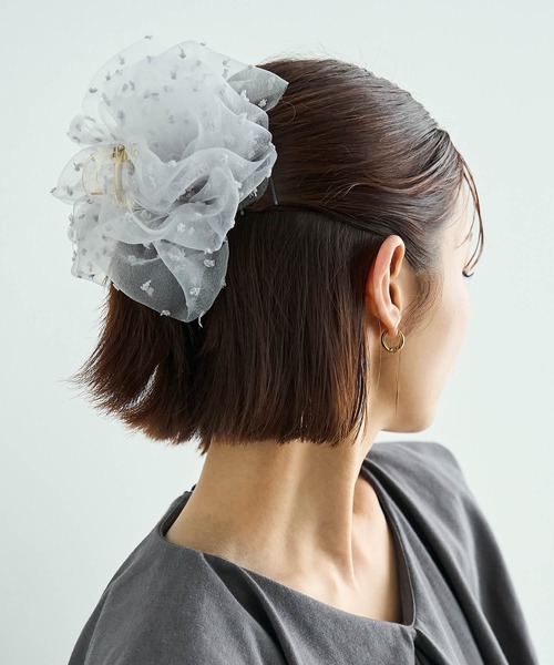 ドット チュール バンスクリップ / ヘアクリップ 【587245】（バレッタ