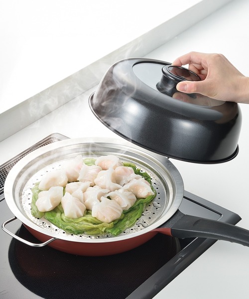 調理器具 yosh124 フライパンで簡単蒸し器24-26cm用（キッチンツール）｜PEARL LIFE